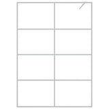VidaXL Inloopdouchewand 140x195 cm transparant ESG-glas zilverkleurig