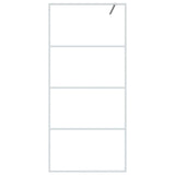 Vidaxl inloopdouchewand 90x195 cm transparant esg-glas wit
