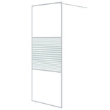 VidaXL Inloopdouchewand 80x195 cm transparant ESG-glas wit