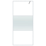 Vidaxl inloopdouchewand 90x195 cm transparant esg-glas wit