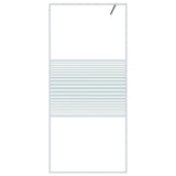 Vidaxl inloopdouchewand 90x195 cm transparant esg-glas wit
