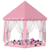 Vidaxl prinsessenspeeltent met 250 ballen 133x140 cm roze