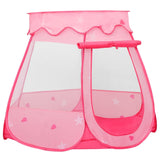 VidaXL Kinderspeeltent met 250 ballen 102x102x82 cm roze