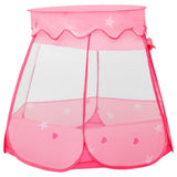 VidaXL Kinderspeeltent met 250 ballen 102x102x82 cm roze