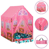 VidaXL Kinderspeeltent met 250 ballen 69x94x104 cm roze