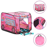 VidaXL Kinderspeeltent met 250 ballen 70x112x70 cm roze