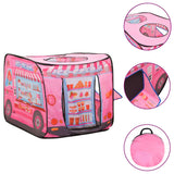 VidaXL Kinderspeeltent met 250 ballen 70x112x70 cm roze