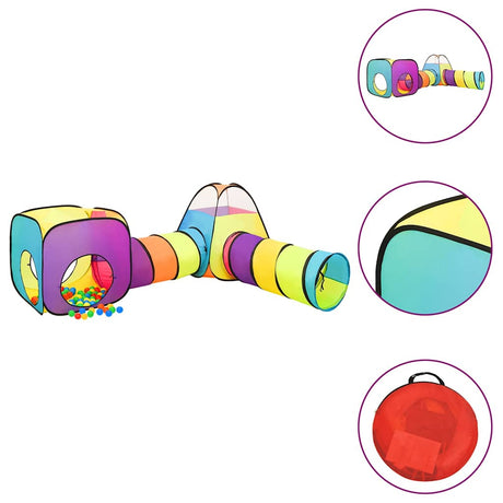 Vidaxl kinderspeeltent met 250 ballen 190x264x90 cm meerkleurig