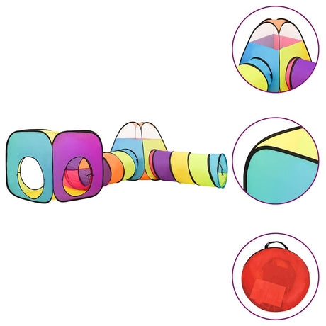 Vidaxl kinderspeeltent met 250 ballen 190x264x90 cm meerkleurig
