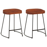 Vidaxl barkrukken 2 st gavin 45x38x53 cm massief mangohout