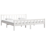 Vidaxl bedframe massief hout wit 160x200 cm