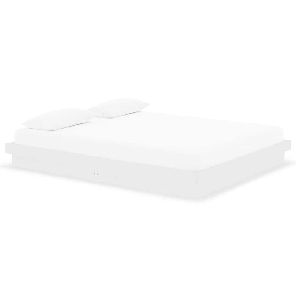 Vidaxl bedframe massief hout wit 160x200 cm