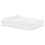 Vidaxl bedframe massief hout wit 135x190 cm