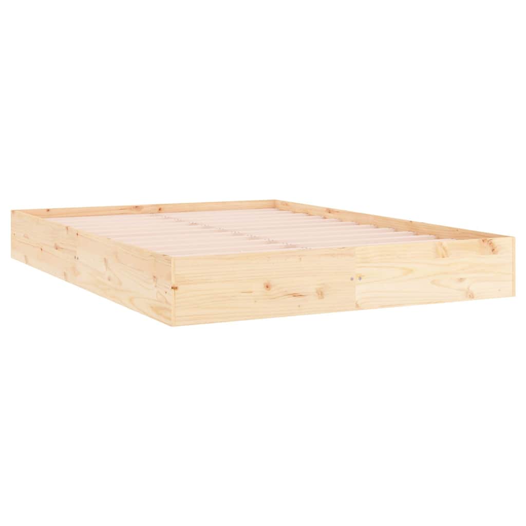 Vidaxl bedframe zonder matras massief hout 200x200 cm