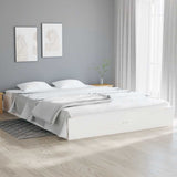Vidaxl bedframe massief hout wit 120x200 cm