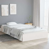 Vidaxl bedframe massief hout wit 100x200 cm