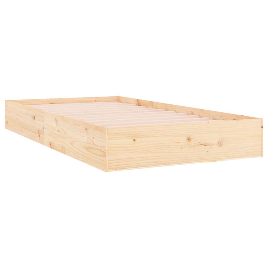 Vidaxl bedframe massief hout 90x200 cm
