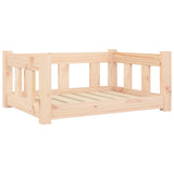 Vidaxl hondenmand 65,5x50,5x28 cm massief grenenhout