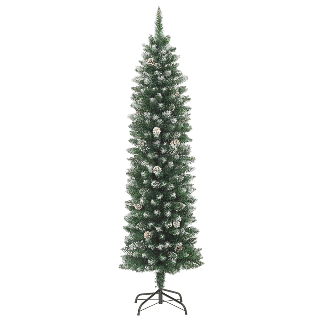 Vidaxl kunstkerstboom met standaard smal 120 cm pvc