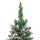 Vidaxl kunstkerstboom smal met standaard 210 cm pvc