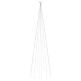 Vidaxl vlaggenmast kerstboom 310 led's blauw 300 cm