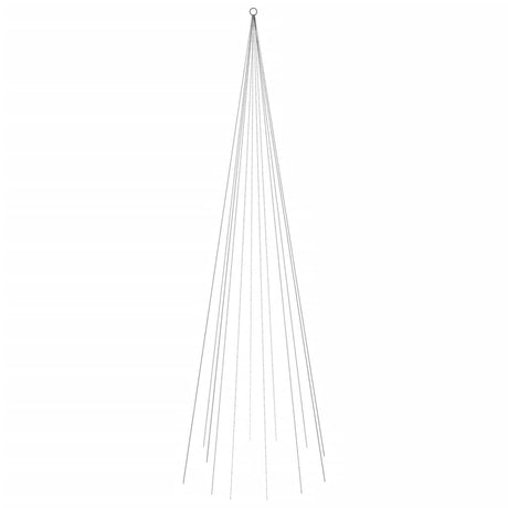 Vidaxl vlaggenmast kerstboom 732 led's meerkleurig 500 cm