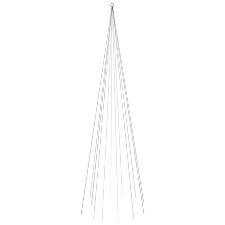 Vidaxl vlaggenmast kerstboom 732 led's meerkleurig 500 cm