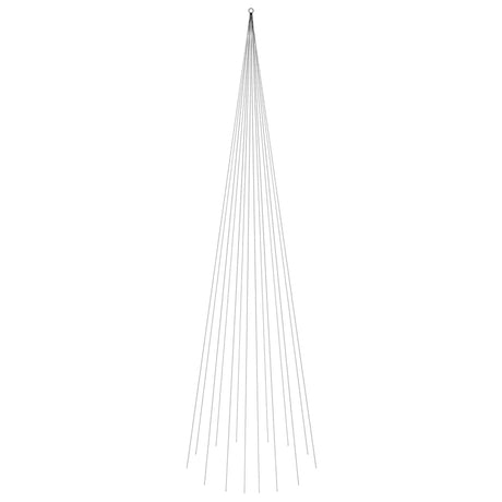 Vidaxl vlaggenmast kerstboom 1134 led's koudwit 800 cm