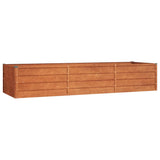 Vidaxl plantenbak verhoogd 240x80x45 cm cortenstaal roestig