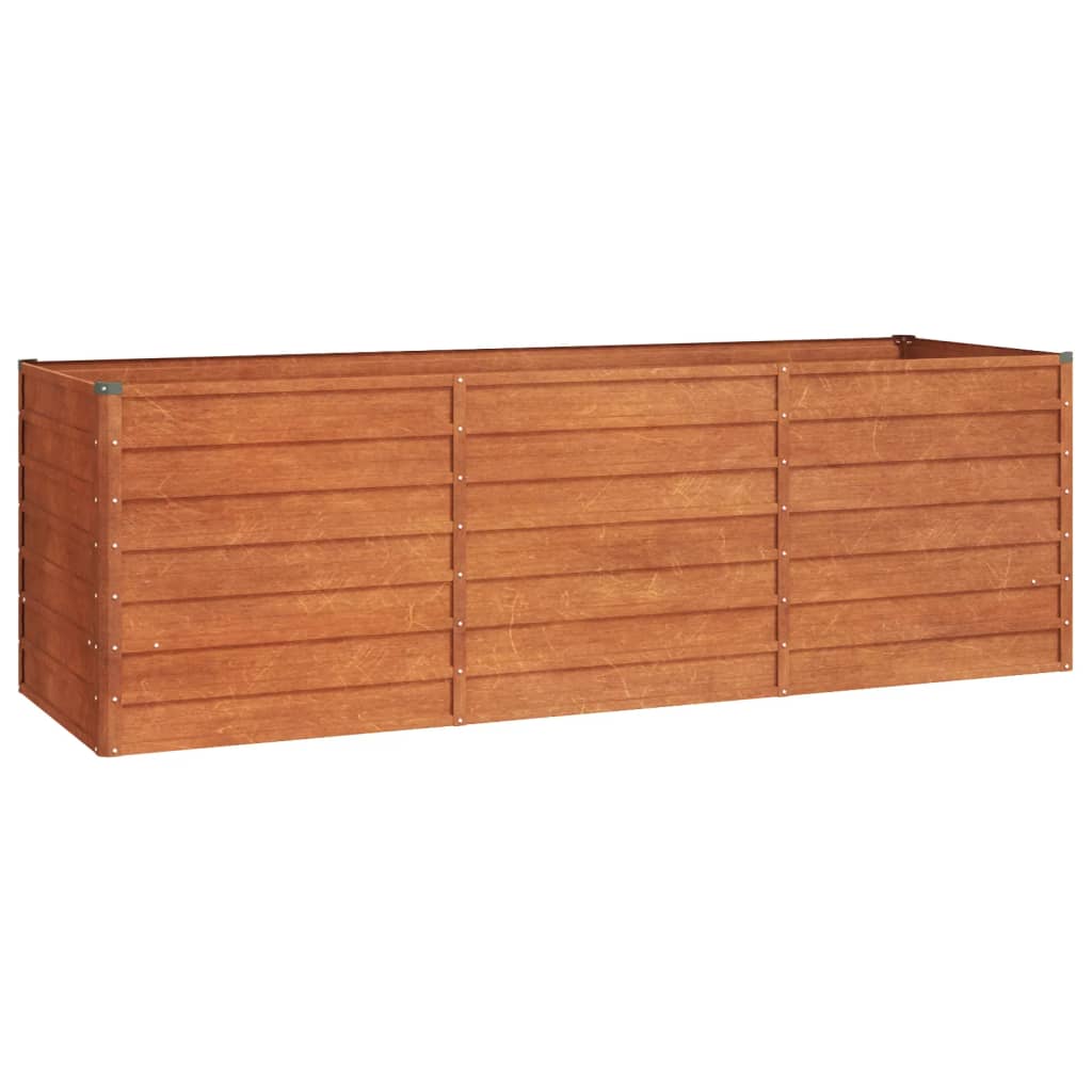 Vidaxl plantenbak verhoogd 240x80x77 cm cortenstaal roestig