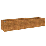 Vidaxl verhoogde tuinbak 194x50x36 cm cortenstaal