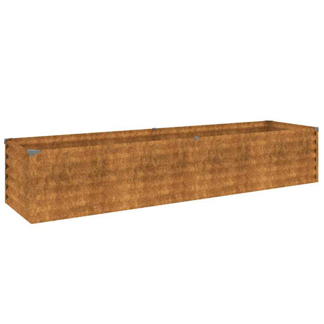 Vidaxl verhoogde tuinbak 194x50x36 cm cortenstaal