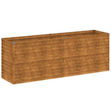 Vidaxl verhoogde tuinbak 196x50x69 cm cortenstaal