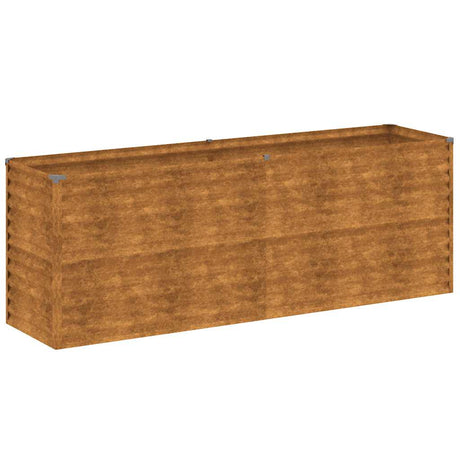 Vidaxl verhoogde tuinbak 196x50x69 cm cortenstaal