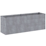 Vidaxl plantenbak verhoogd 196x50x69 cm cortenstaal