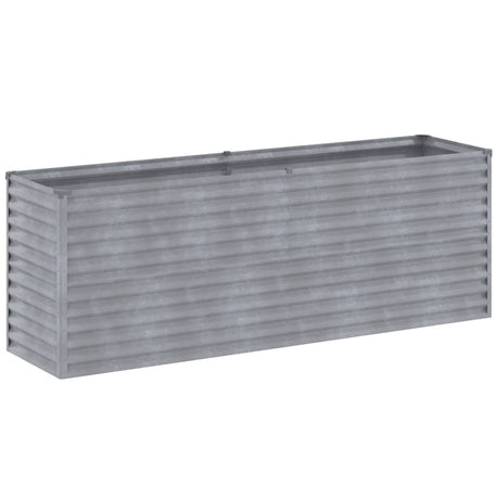 Vidaxl plantenbak verhoogd 196x50x69 cm cortenstaal