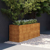 Vidaxl verhoogde tuinbak 196x50x69 cm cortenstaal