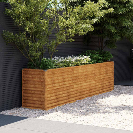 Vidaxl verhoogde tuinbak 291x50x69 cm cortenstaal