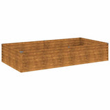 Vidaxl plantenbak verhoogd 195x100x36 cm cortenstaal