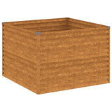 Vidaxl plantenbak verhoogd 100x100x69 cm cortenstaal