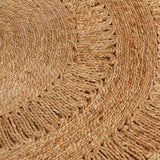 Vidaxl tapijt rond 120 cm gevlochten jute
