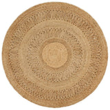 Vidaxl tapijt rond 120 cm gevlochten jute