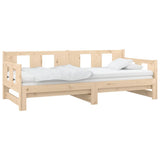Vidaxl slaapbank uitschuifbaar massief grenenhout 2x(80x200) cm