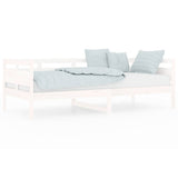 Vidaxl slaapbank massief grenenhout wit 90x200 cm