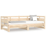 Vidaxl slaapbank uitschuifbaar massief grenenhout 2x(80x200) cm