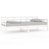 Vidaxl slaapbank massief grenenhout wit 90x200 cm
