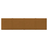 Vidaxl wandpanelen 12 st 1,08 m² 60x15 cm fluweel bruin