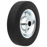 Vidaxl wiel voor stuurwiel ø20x5 cm massief rubber en staal