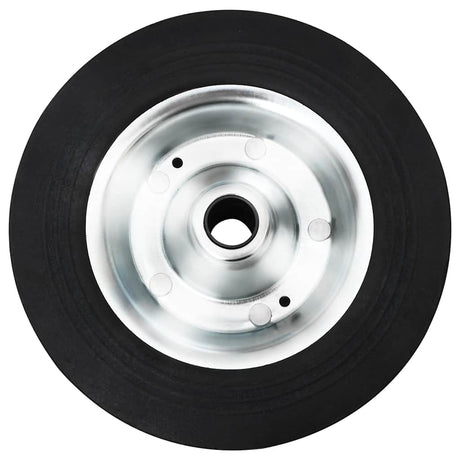 Vidaxl wiel voor stuurwiel ø20x5 cm massief rubber en staal