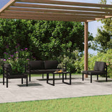 Vidaxl 5-delige loungeset met kussens aluminium antracietkleurig